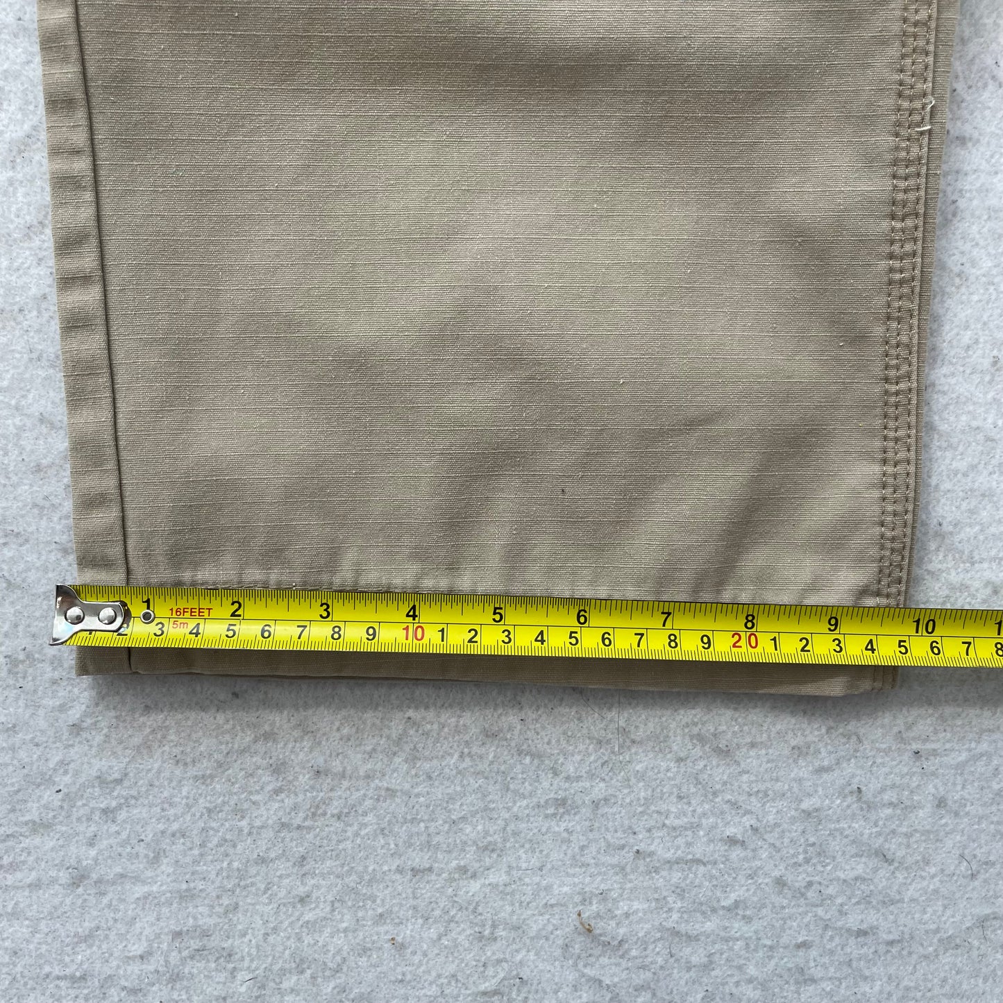 Dickies Men's Khaki Polyester Blend Loose Fit Cargo Pants Pockets Y2K Size W39