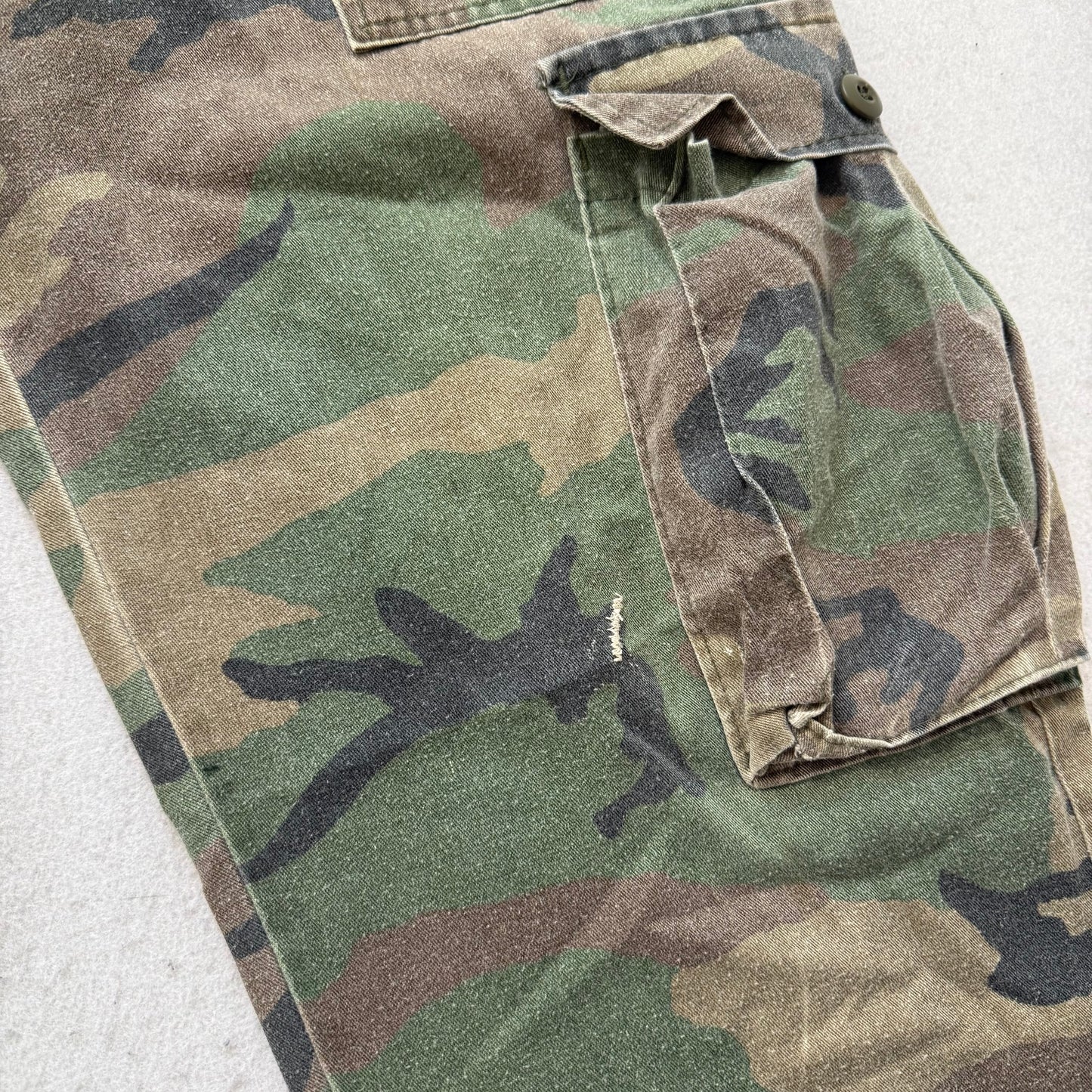 Camo Gear Men's Woodland Camouflage Tactical Utility Cargo Pants Outdoor Size 34