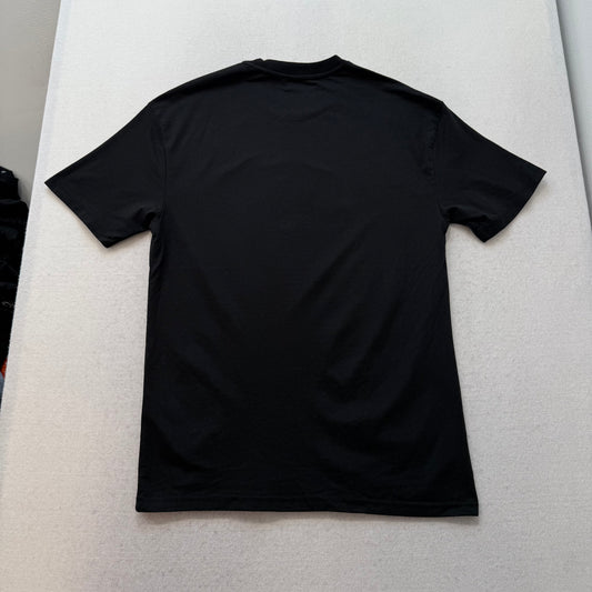ED HARDY EMBROIDERED LOGO BLACK TEE