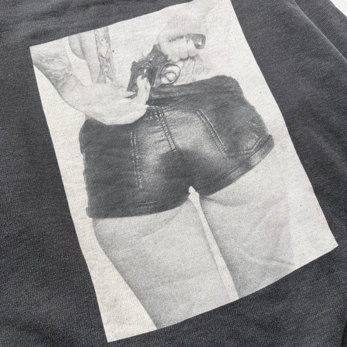 Friends United Network Urban Outfitter Men Black Sweatshirt Revolver Girl Size M