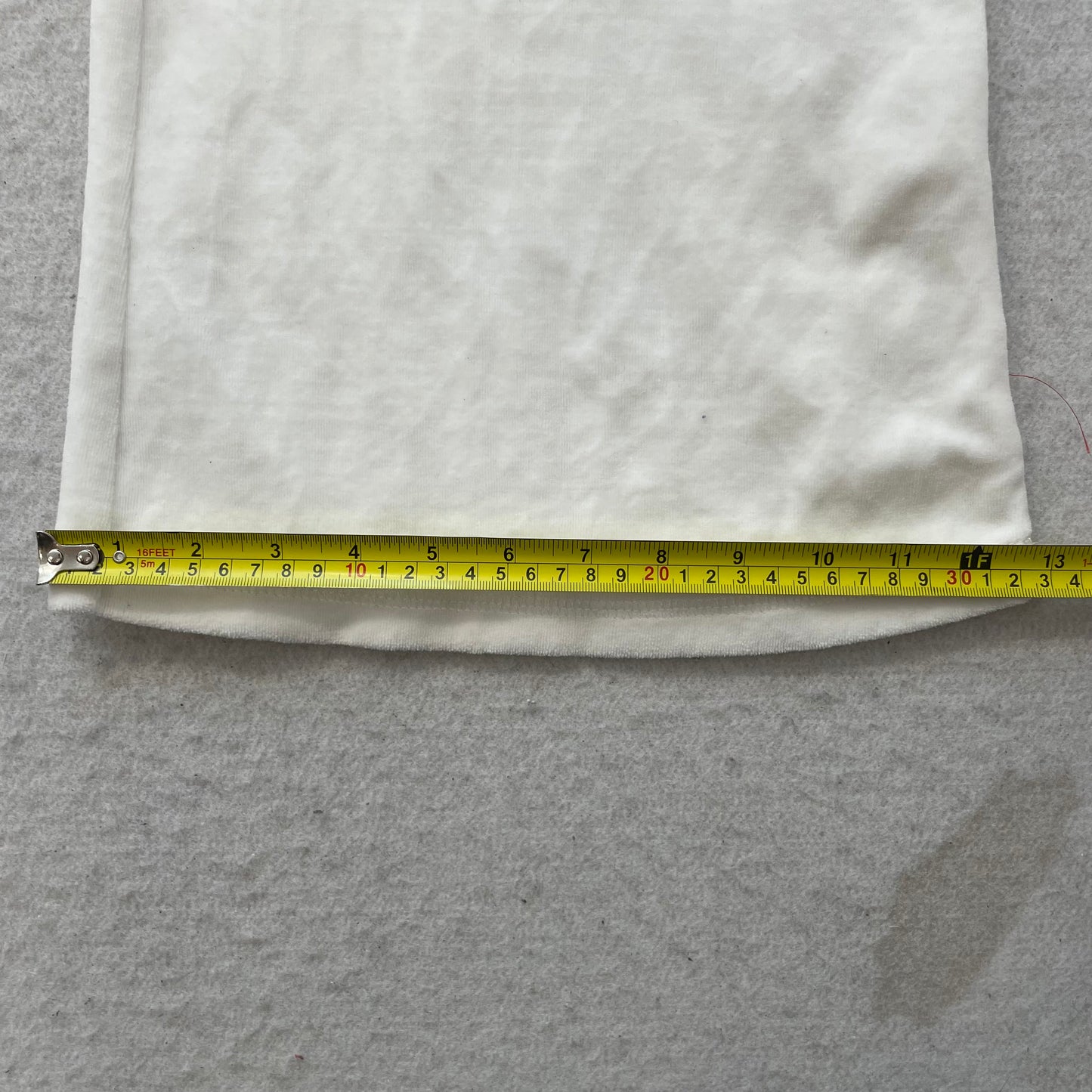 Juicy Couture Forever 21 Women's White Velour Flared Track Pant Pockets Size 1X