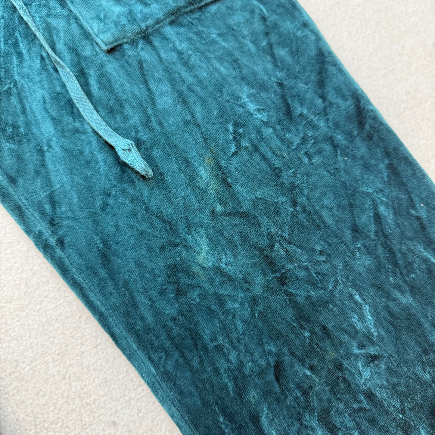 Vintage Juicy Couture Women's Deep Sea Green Flared Track Pant Pockets Size S