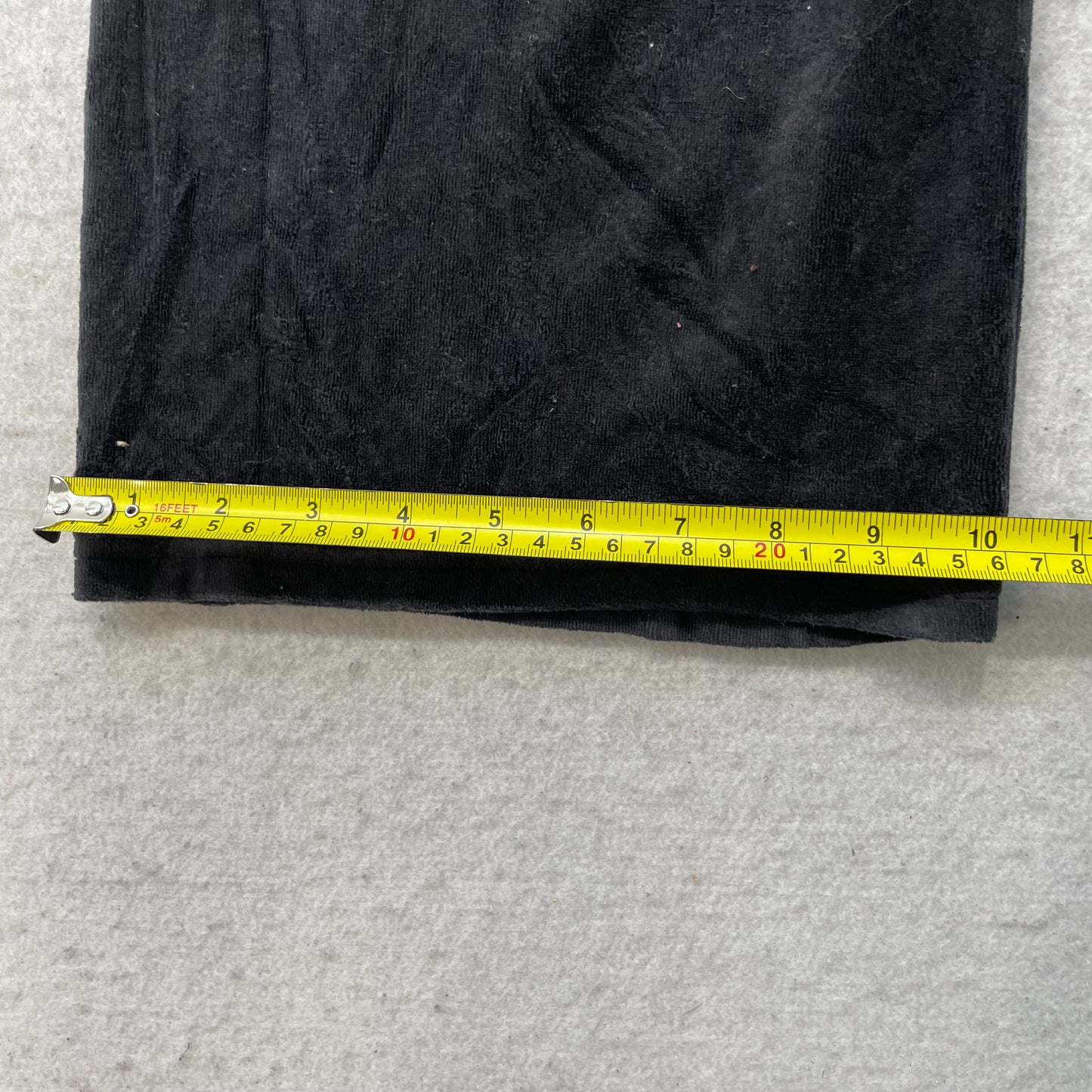 Juicy Couture Women's Charcoal Velour Flared Leg Track Pants Drawstring Size L