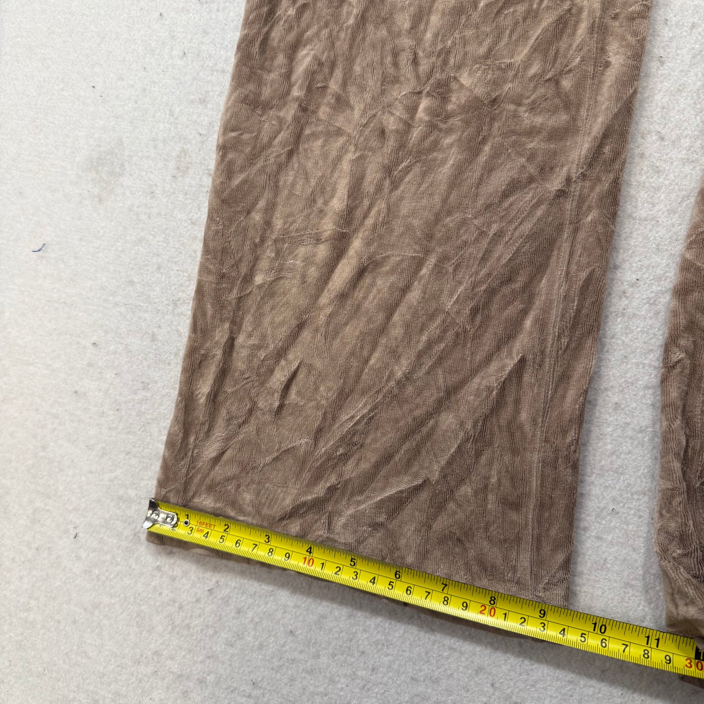 Juicy Couture Women's Camel Velour Flared Track Pant Loungewear Low Rise Size P