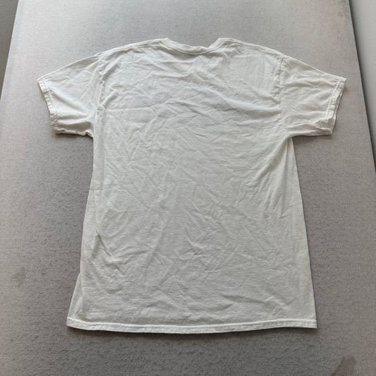 Fuck Ye T-Shirt Men's White Graphic Casual Tee Short Sleeve Streetwear Size M