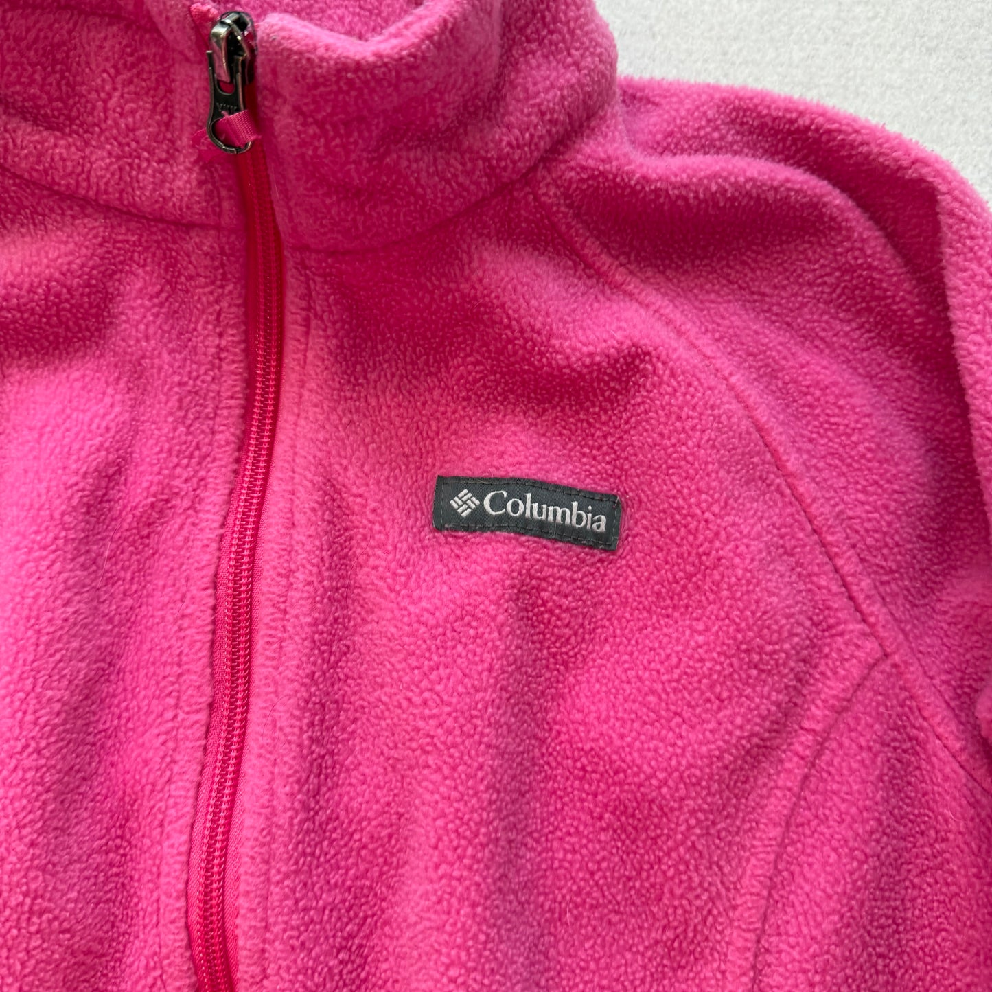 Columbia Women's Hot Pink Benton Springs Fleece Full Zip Jacket Outdoor Size L