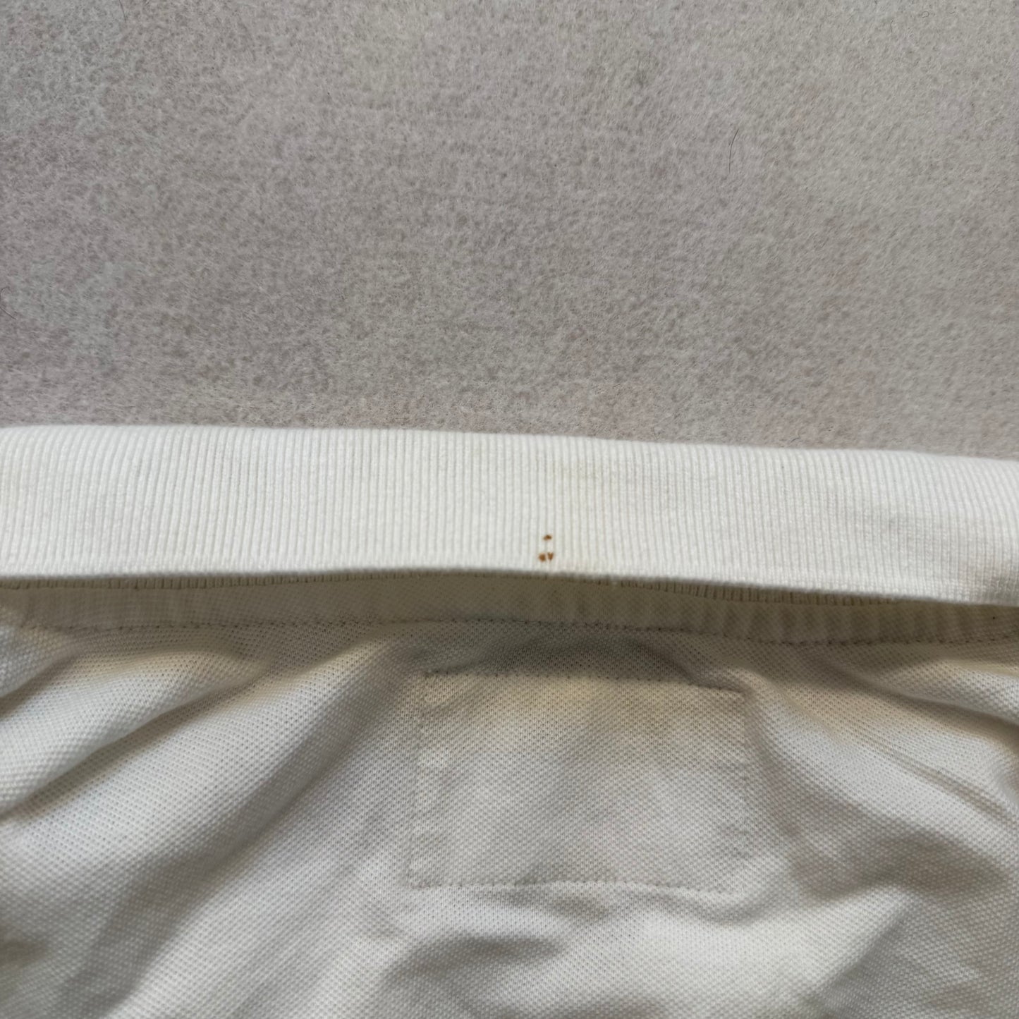 Ecko Unltd White Polo Shirt Skull Back Graphic Chest Pockets Embroidered Size XXL