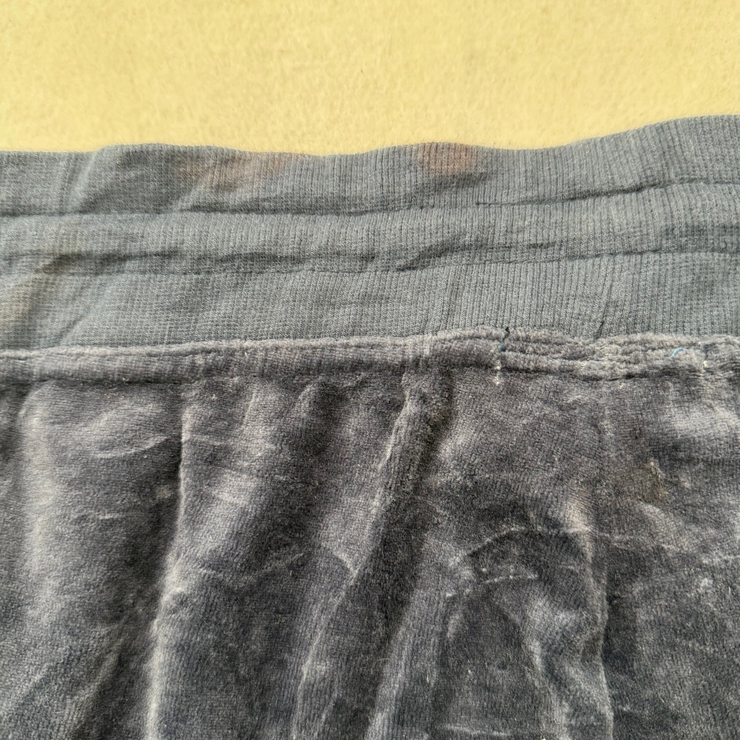 Juicy Couture Women's Navy Velour Flared Wide Leg Track Pant Loungewear Size XL