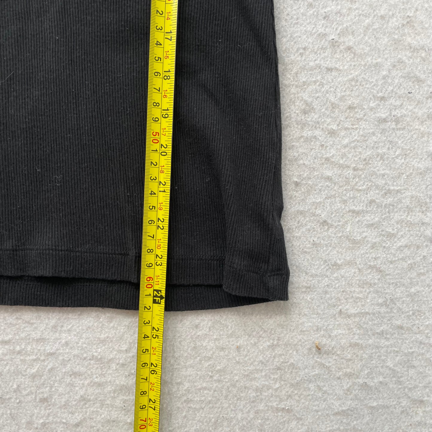 Guess Jeans Women's Black Ribbed Tank Top Sleeveless Front Logo Casual Size L