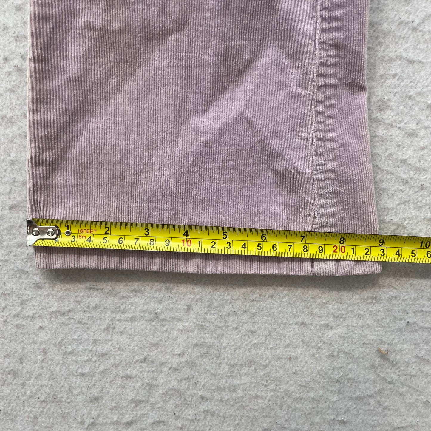 Mudd Women's Light Purple Flared Leg Corduroy Pants Drawstring Stretch Size 3