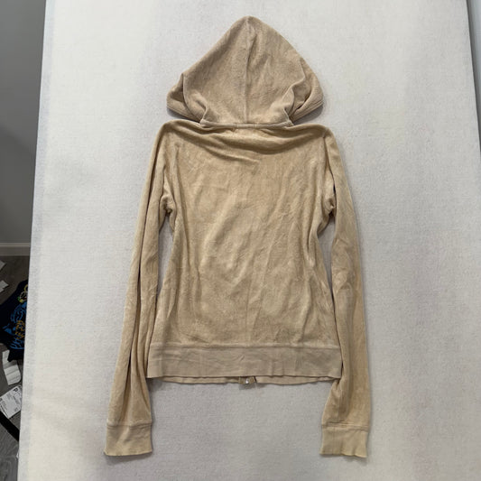 Vintage Juicy Couture sand full zip hoodie jacket classic style size M