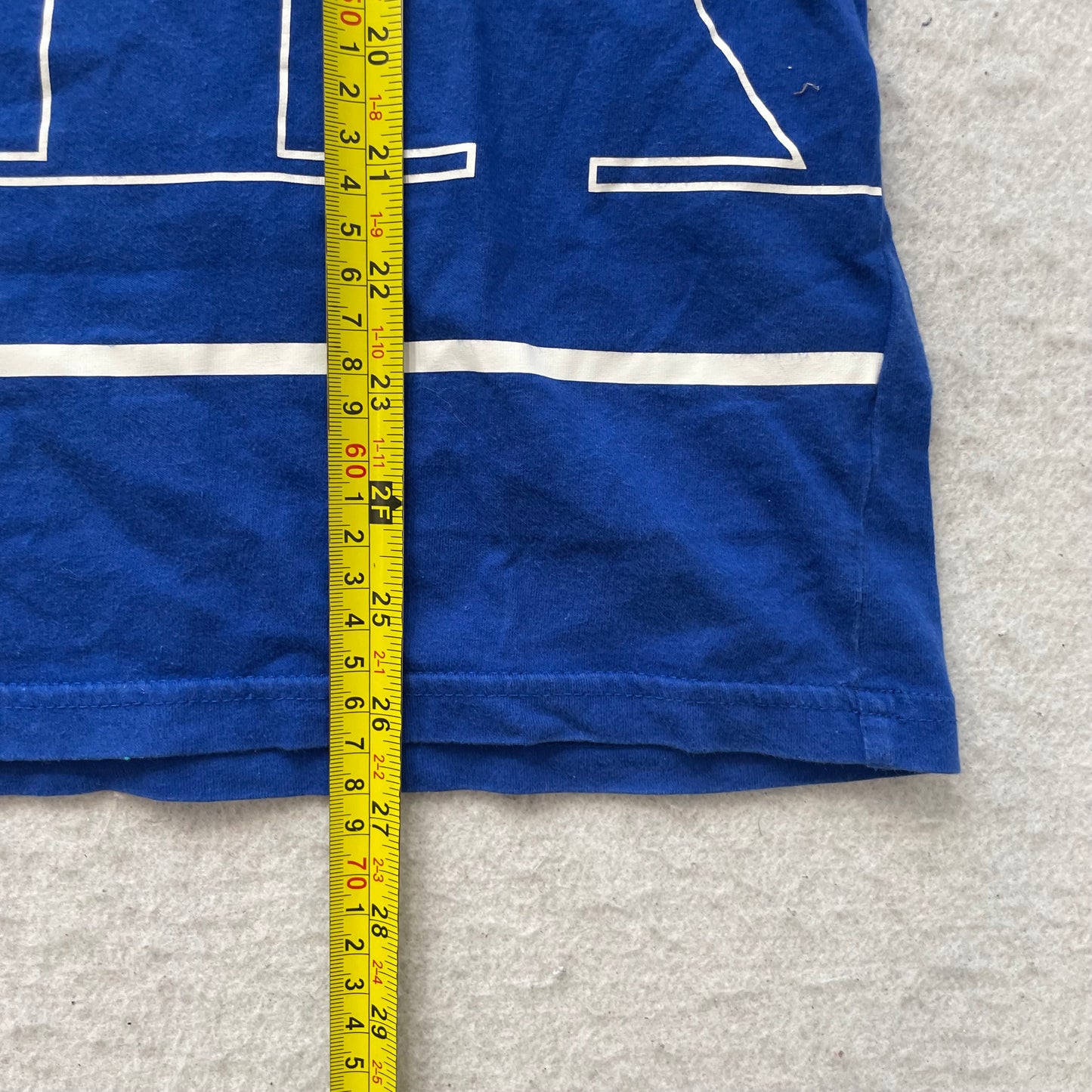 Calvin Klein Men's Blue Cotton T-Shirt Short Sleeve Crewneck Graphic Logo Size M