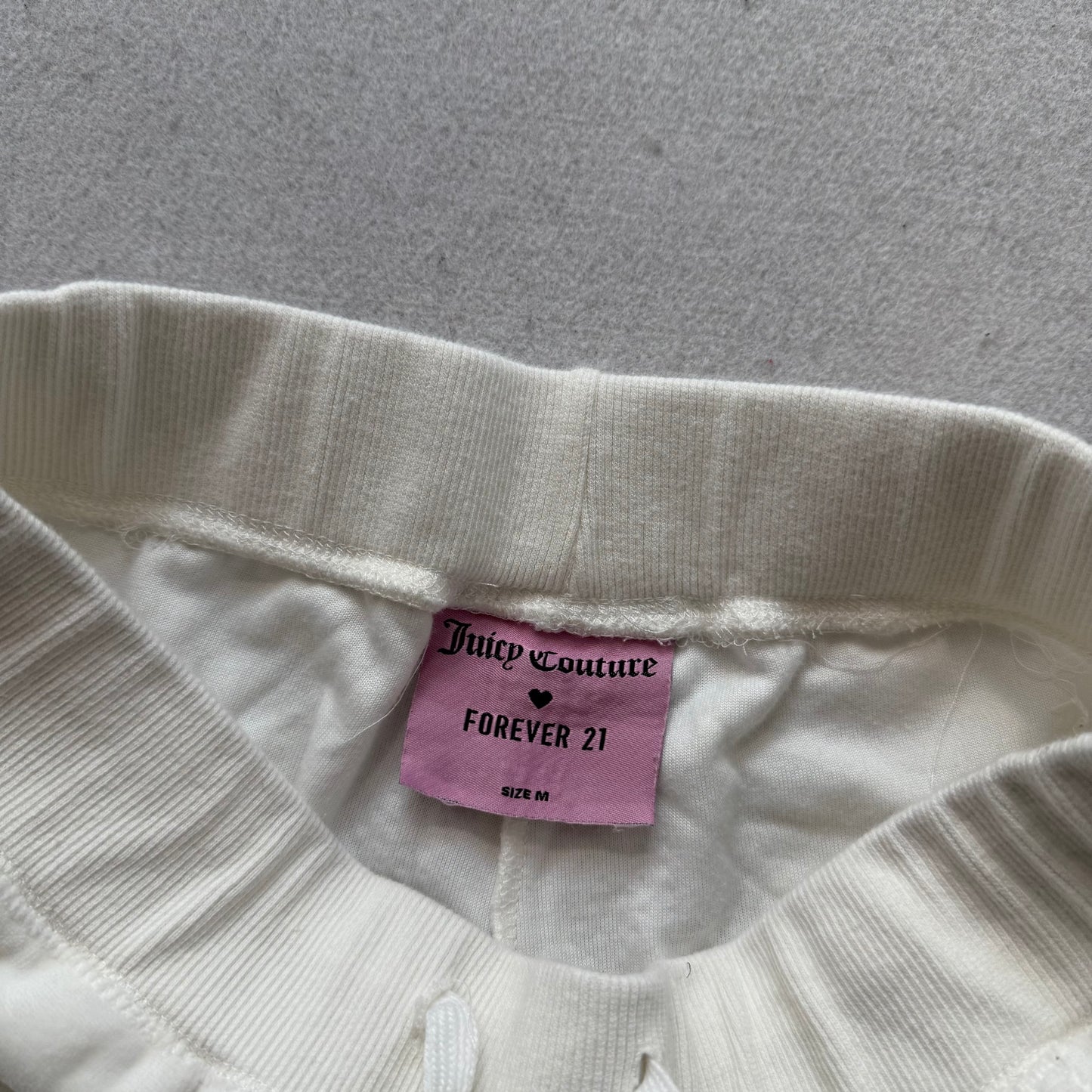 2003 Vintage Juicy Couture Scottie Dogs Womens White Velour Tracksuit Set Size M