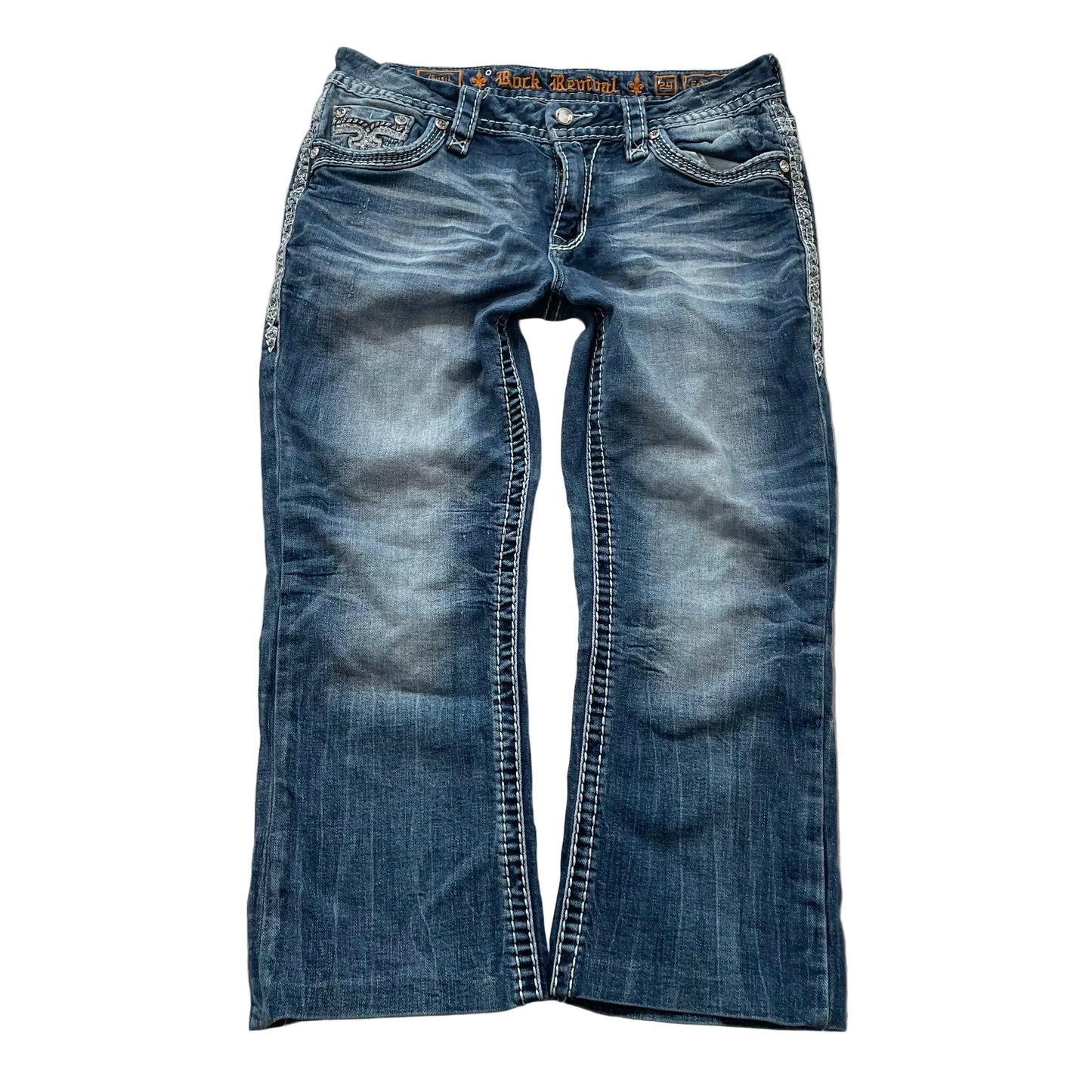 Rock Revival Gysii Easy Boot Women's Blue Bootcut Jeans Pockets Classic Size 29