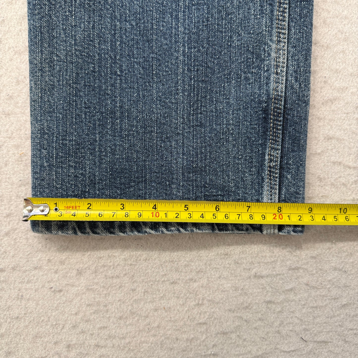 Genuine Dickies Men's Blue Straight Fit Carpenter Denim Jeans Pockets Size 34x34
