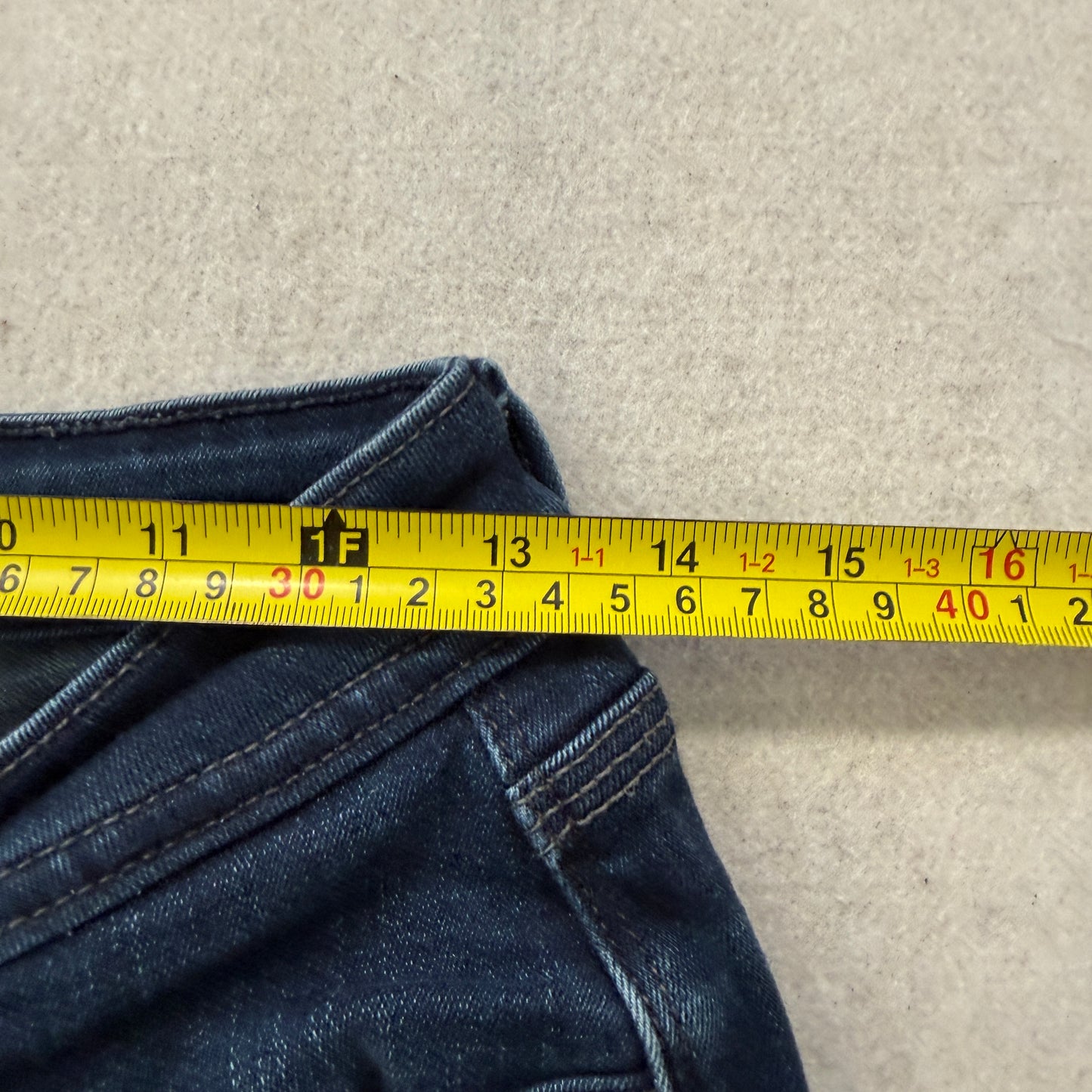 Levi's 529 Women's Blue Curvy Bootcut Denim Jeans Zip-Fly Baggy Classic Size 4