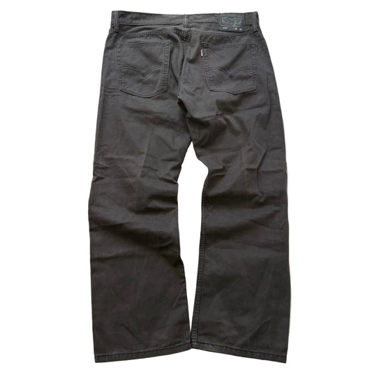 Levi's Strauss & Co. 514 Men's Charcoal Wide Leg Denim Jeans Zip-Fly Size 36x29