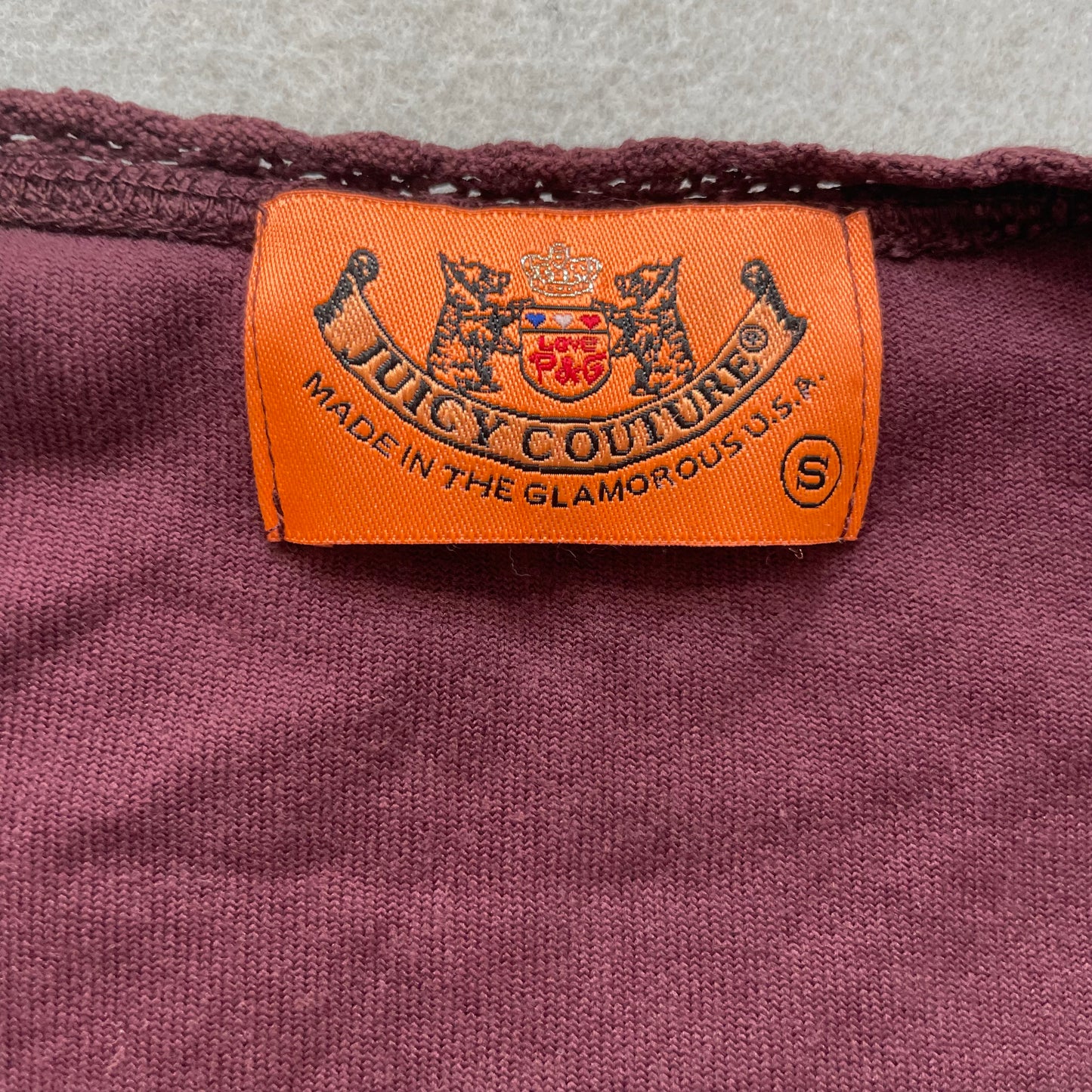 2003 Vintage Juicy Couture Women Burgundy Velour Midi Dress Lace Trim Y2k Size S