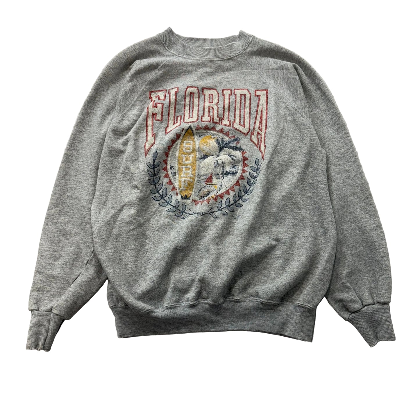 Hanes Men's Heather Gray Acrylic Blend Sweatshirt Long Sleeves Graphic Size XL