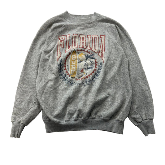 Hanes Men's Heather Gray Acrylic Blend Sweatshirt Long Sleeves Graphic Size XL
