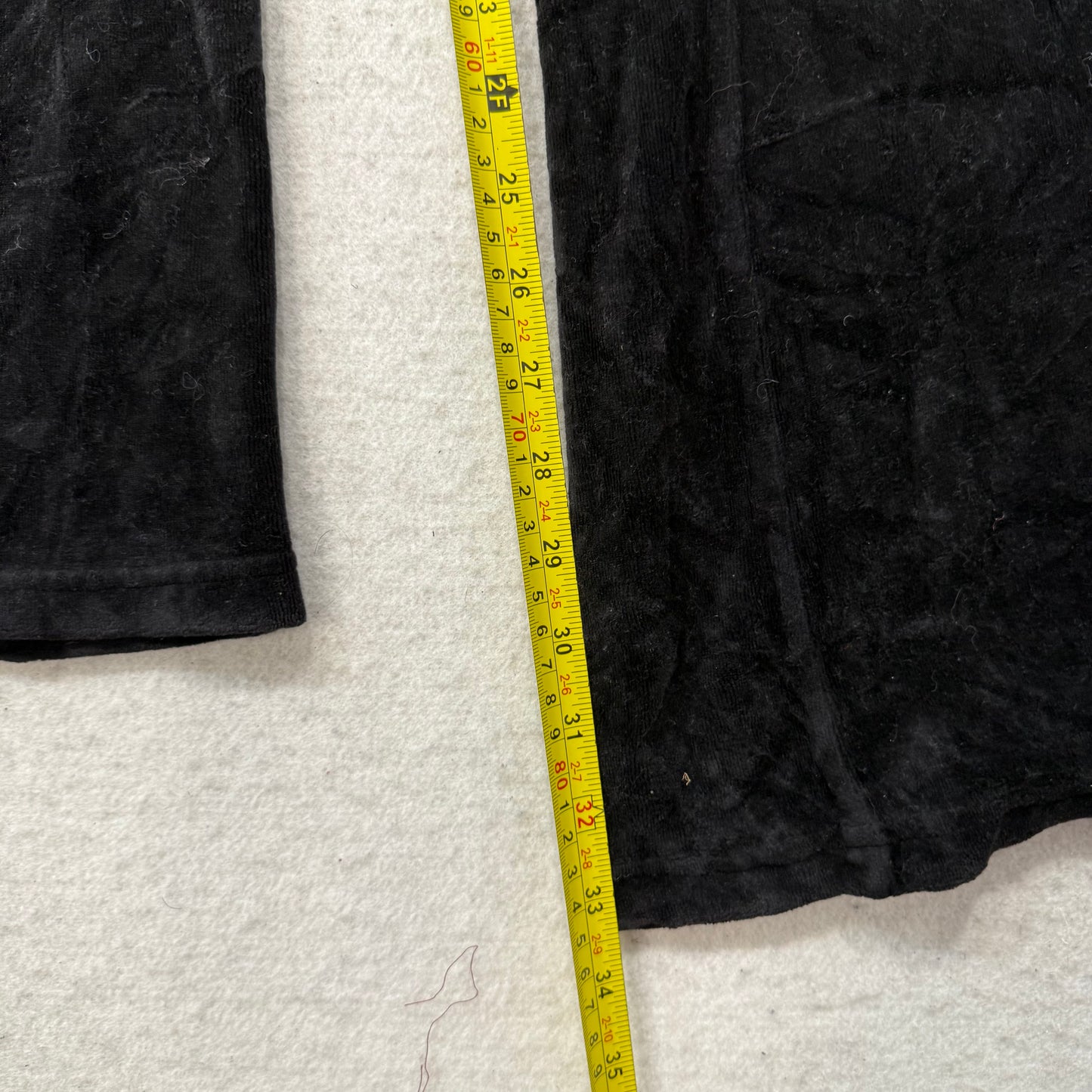 Juicy Couture Women's Black Velour Wide Leg Jumpsuit Buttons Drawstring Size M