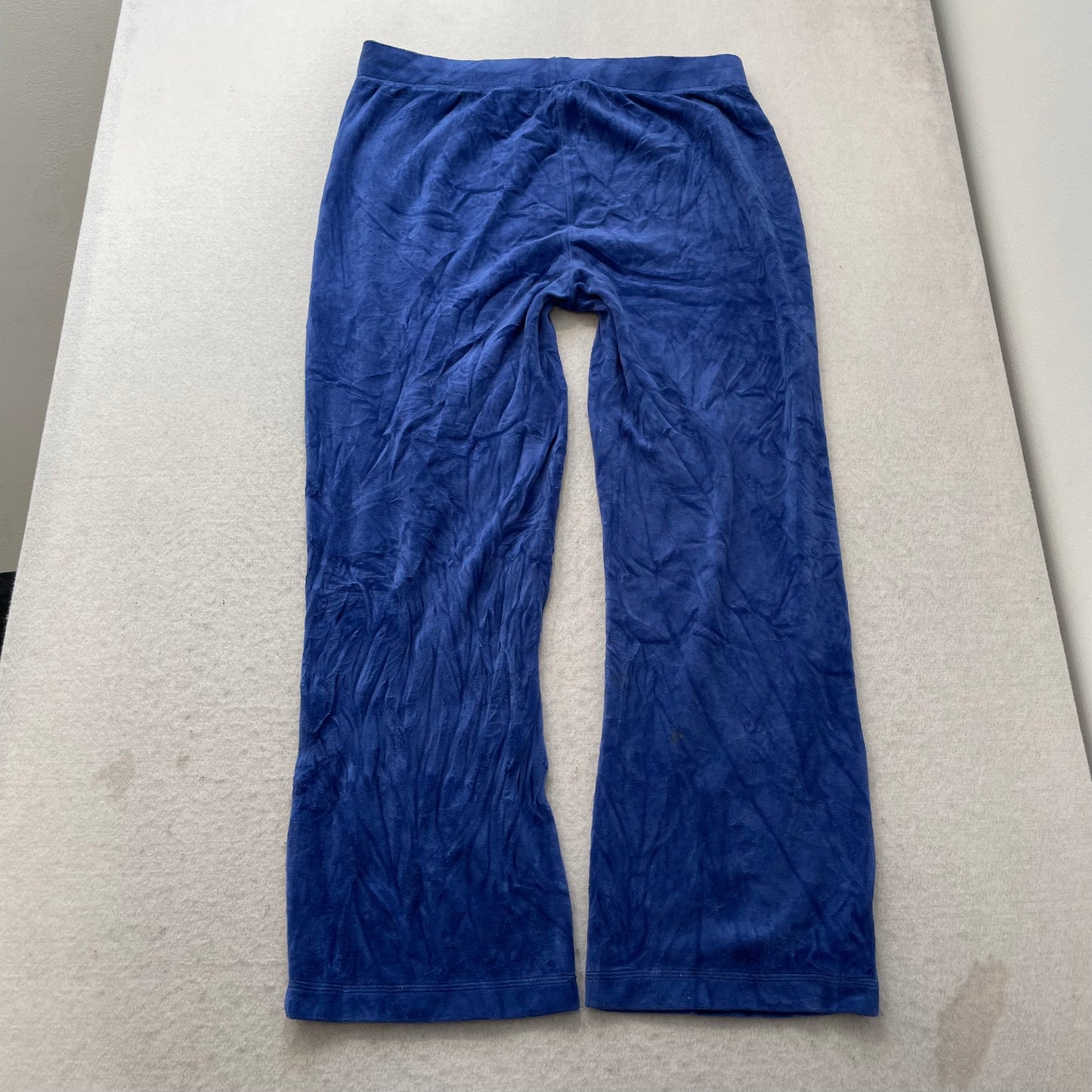 Vintage Juicy Couture Scottie Dogs Women's Blue Velour Tracksuit Set Logo Size L