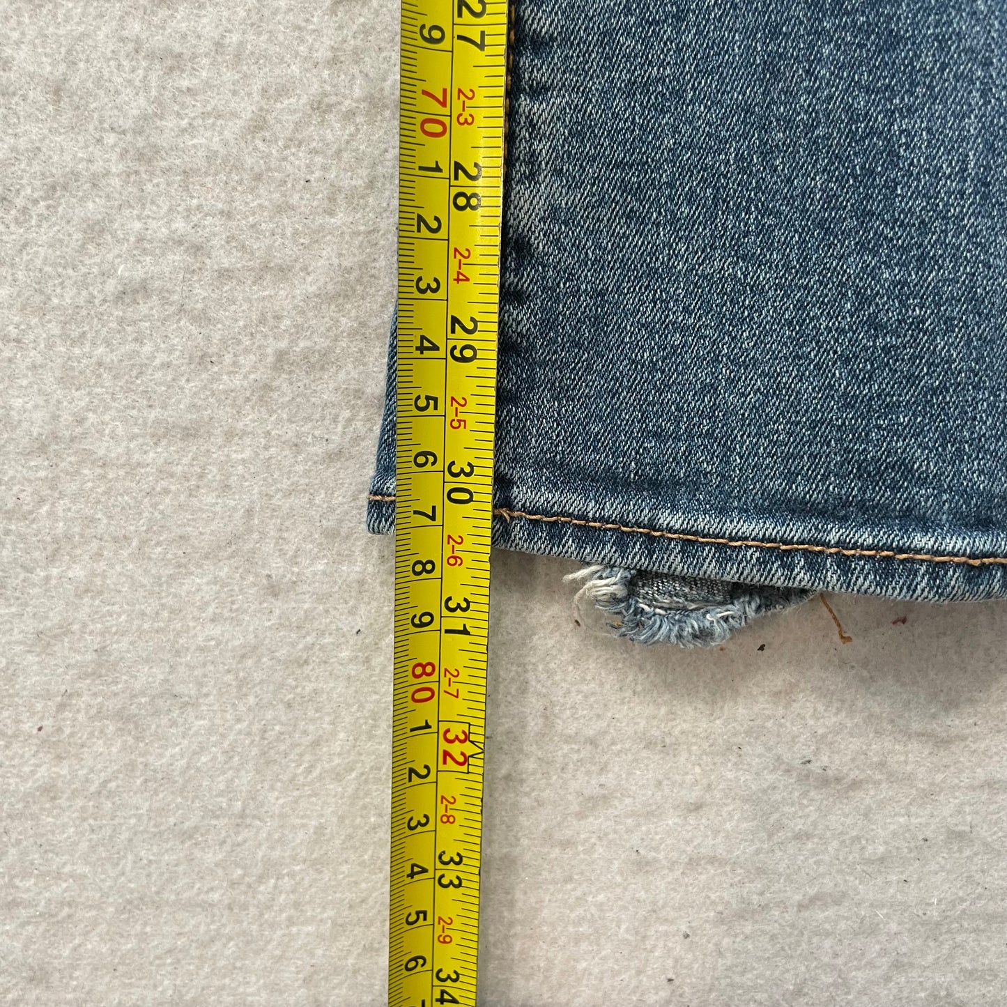 American Eagle Oufitters Women's Blue Denim Low-Rise Bootcut Jeans Classic Size 30