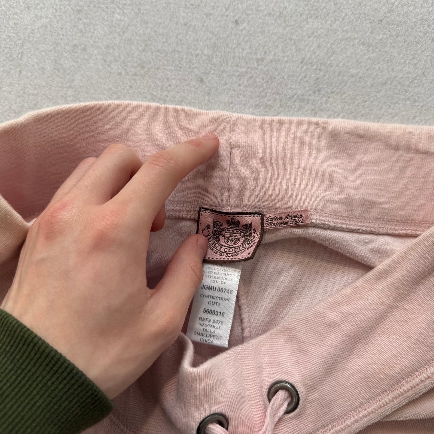 Juicy Couture Womens Dusty Rose Tracksuit Set Zip Up Hoodie & Flared Pant Size S