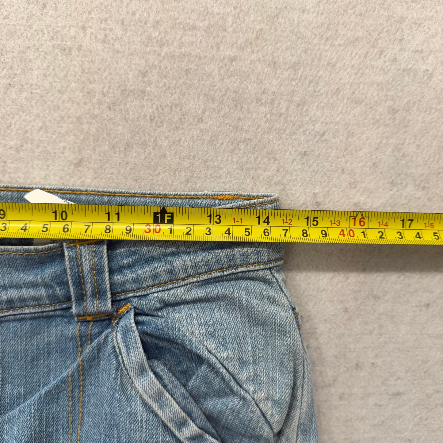 Gap Long and Lean Women's Blue Denim Slim Bootcut Jeans Embroidered Rose Size 14