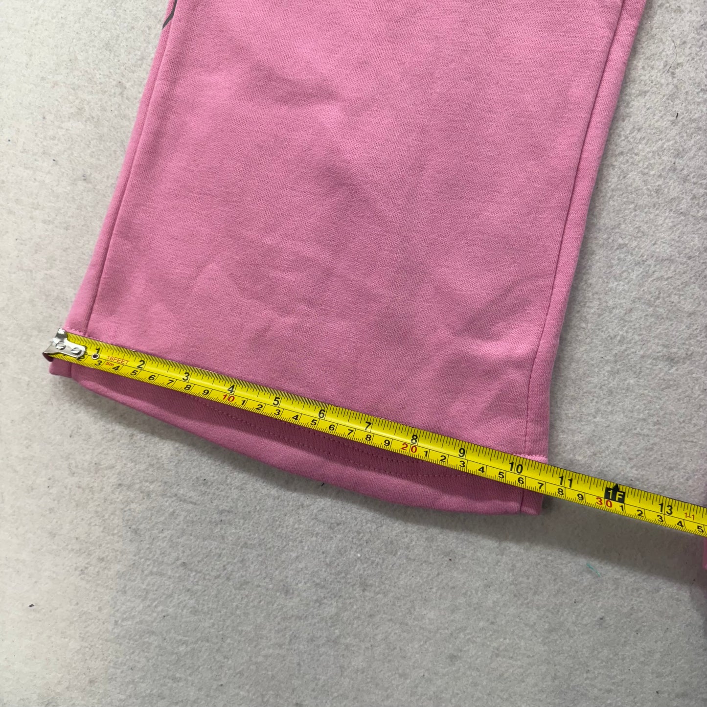 Ed Hardy Women's Bubblegum Pink Cotton Wide Leg Sweatpants Tiger Graphic Size S