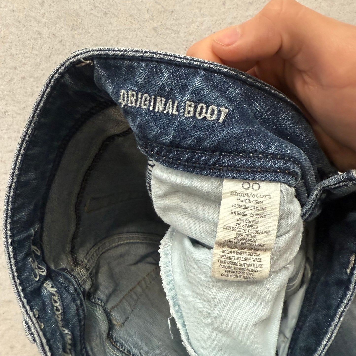 American Eagle Original Boot Women's Blue Bootcut Denim Jeans Stretch Size W26