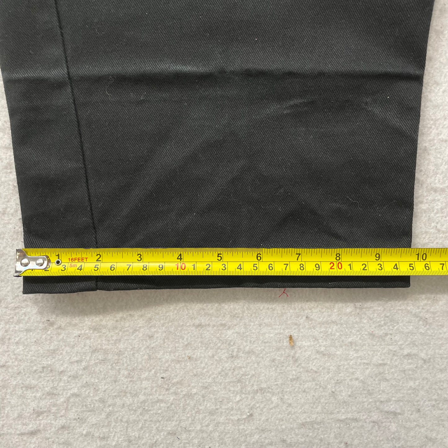 FB County Kackies Men's Black Chino Wide Leg Baggy Work Pants Streetwear - 32x32