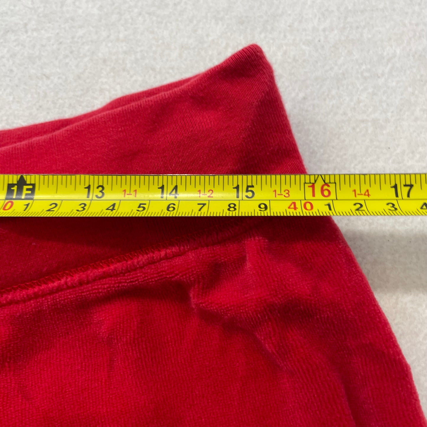 Juicy Couture Women's Red Velour Flared Track Pant Loungewear Preppy Y2K Size M
