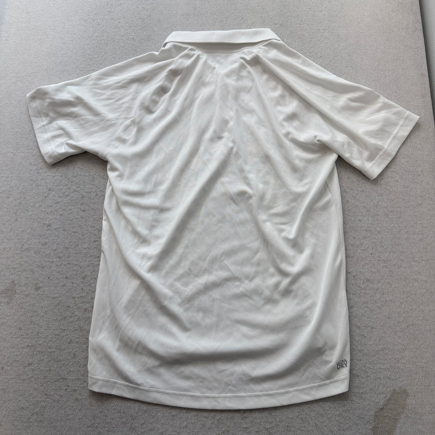 Lacoste Sport Men's White Polo Shirt Short Sleeve Front Logo Classic Fit Size M