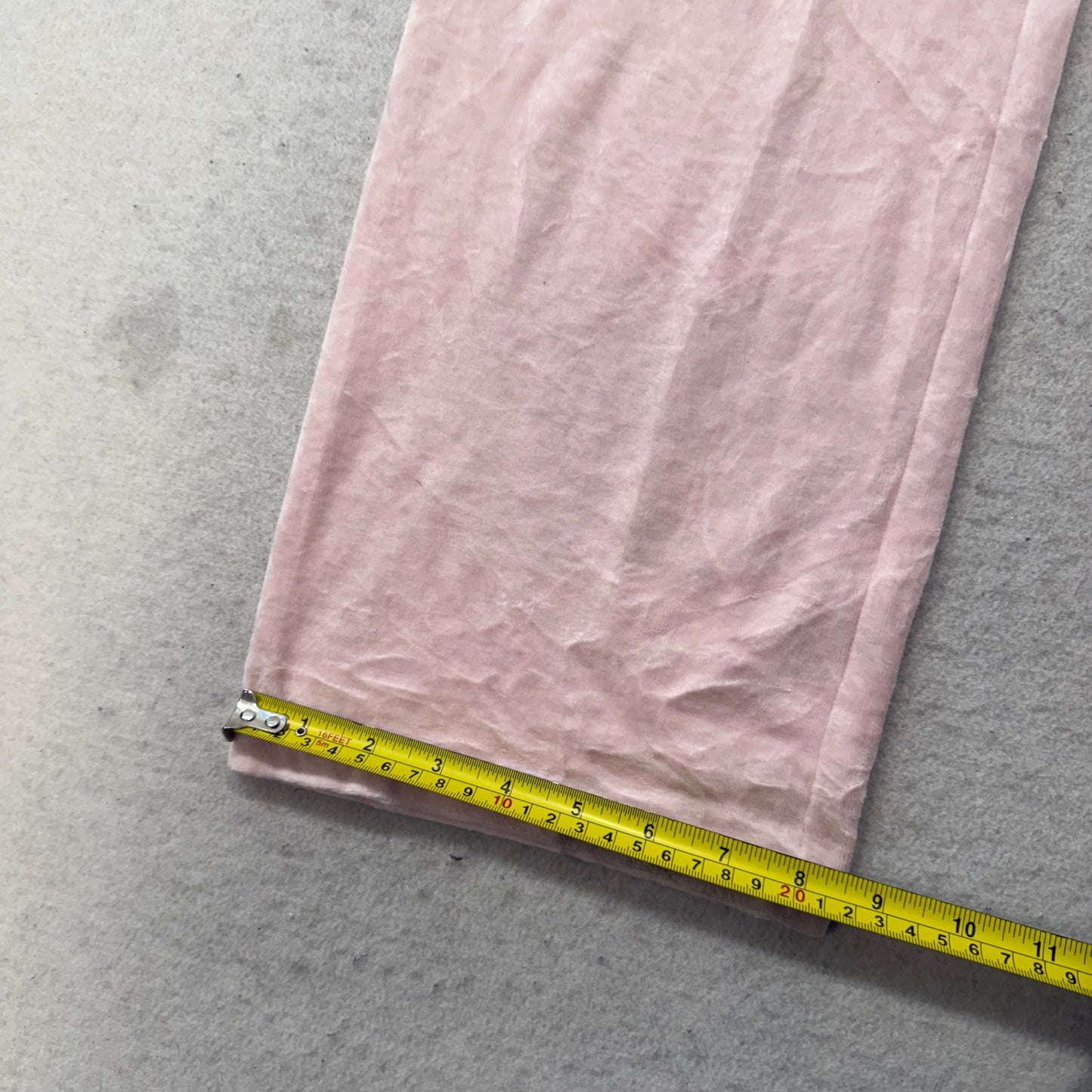 Juicy Couture Women's Pastel Pink Velour Flare Track Pant Loungewear Y2K Size XS