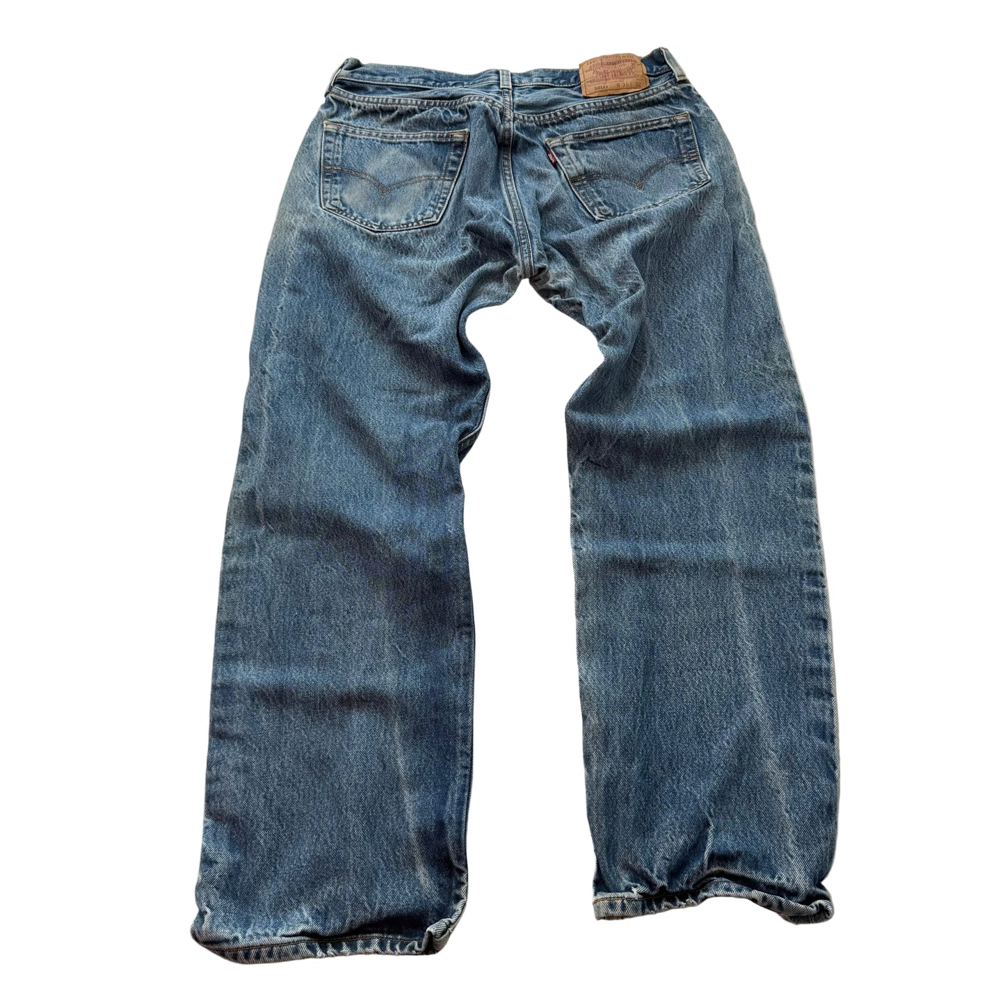 Levi's Strauss & Co. 501xx Men's Medium Blue Denim Straight Leg Jeans Size 35