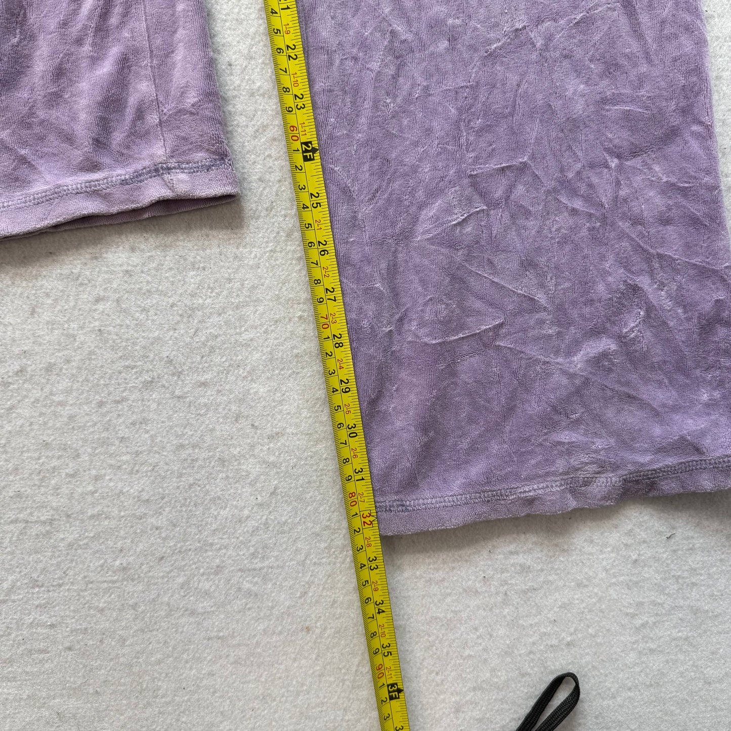 Vintage Juicy Couture Women's Dusty Purple Velour Flared Leg Track Pants Size S
