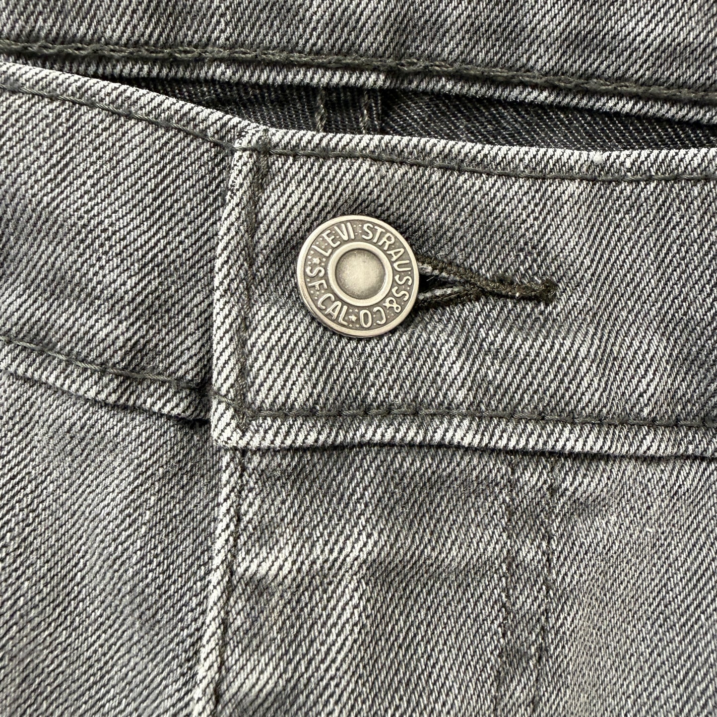 Levi's 511 Men's Grey Straight Fit Denim Jeans Pocket Classic Y2K Size 36x30