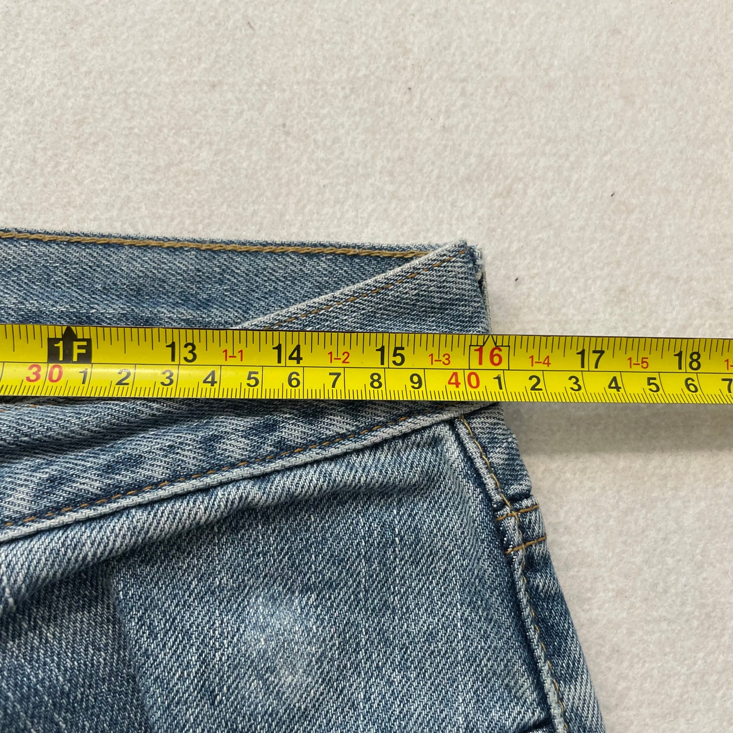 Levi's 550 Men's Blue Denim Straight Baggy Jeans Mid Rise Relaxed Fit Size 32x30