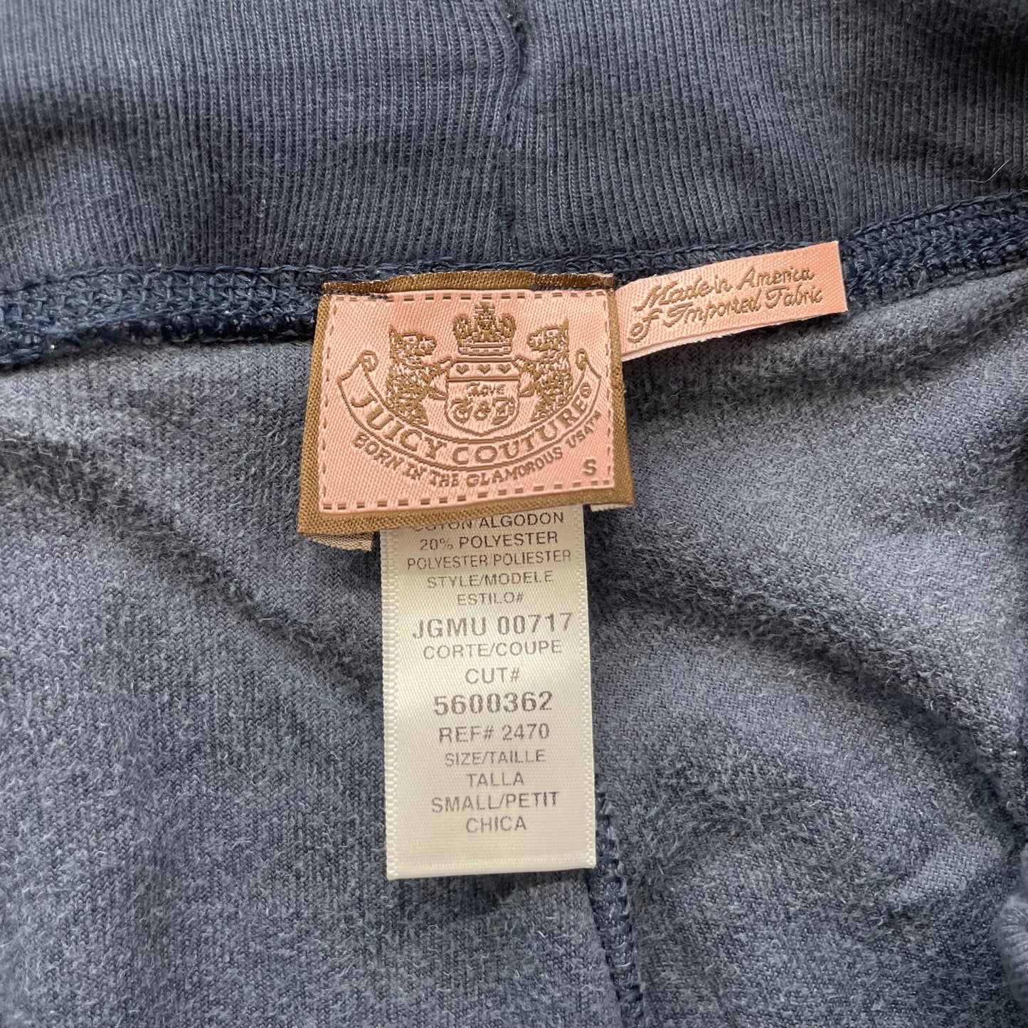 Vintage Juicy Couture Women's Charcoal Grey Velour Flared Leg Track Pants Size S