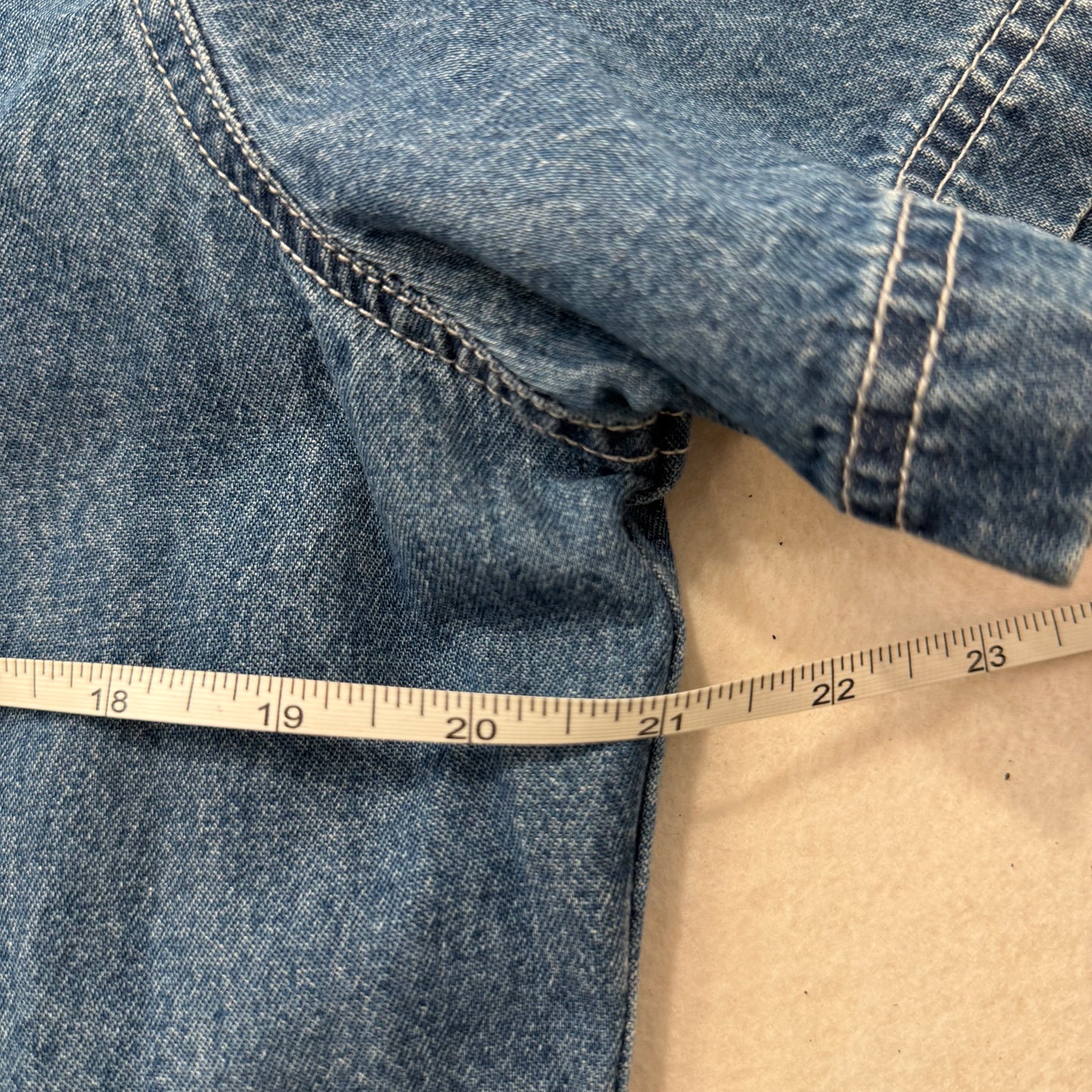 Vintage Draper’s & Damon’s denim embroidered top medium - Clean Curriculums 
