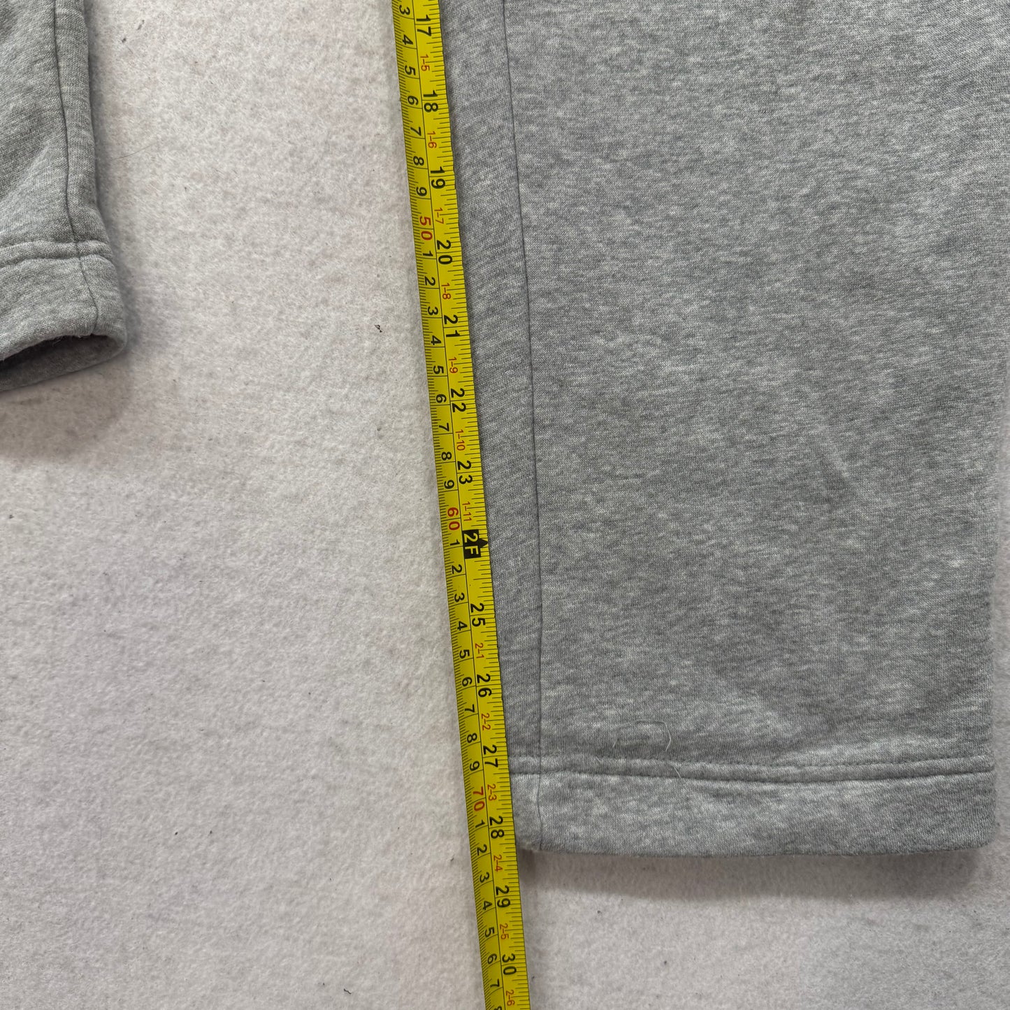 Nike Men's Heather Gray Sportswear Club Fleece Pants Elastic Waist Logo Size L