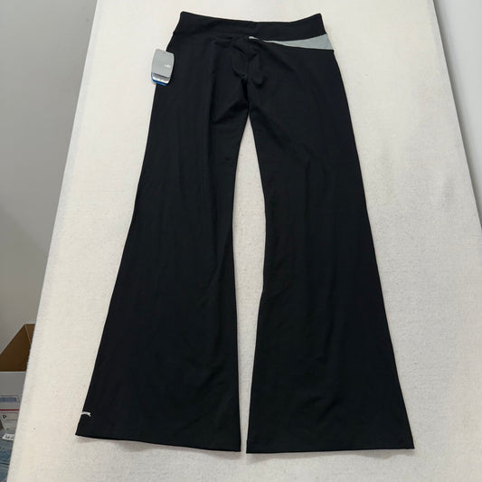 Alo Yoga Women's Black Nylon Flared Legging Stretch Athleisure Y2k Size L NWT