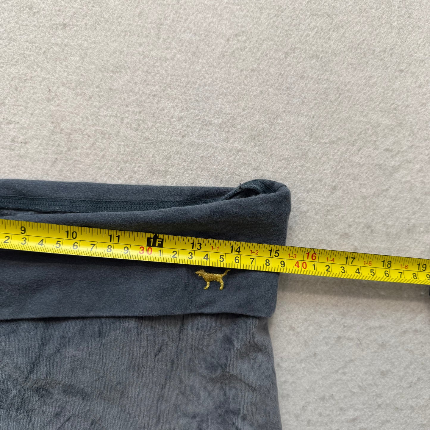 Victoria's Secret PINK Women's Gray Flared Yoga Pants Foldover Waistband Size S