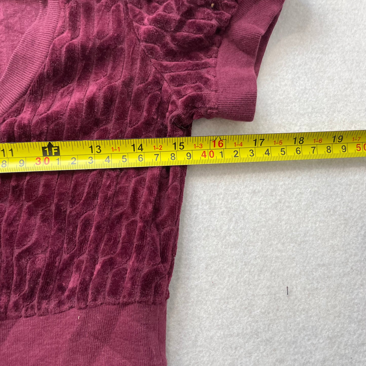 Vintage Juicy Couture Women Burgundy Velour Mini Dress Scoop Neck Classic Size S