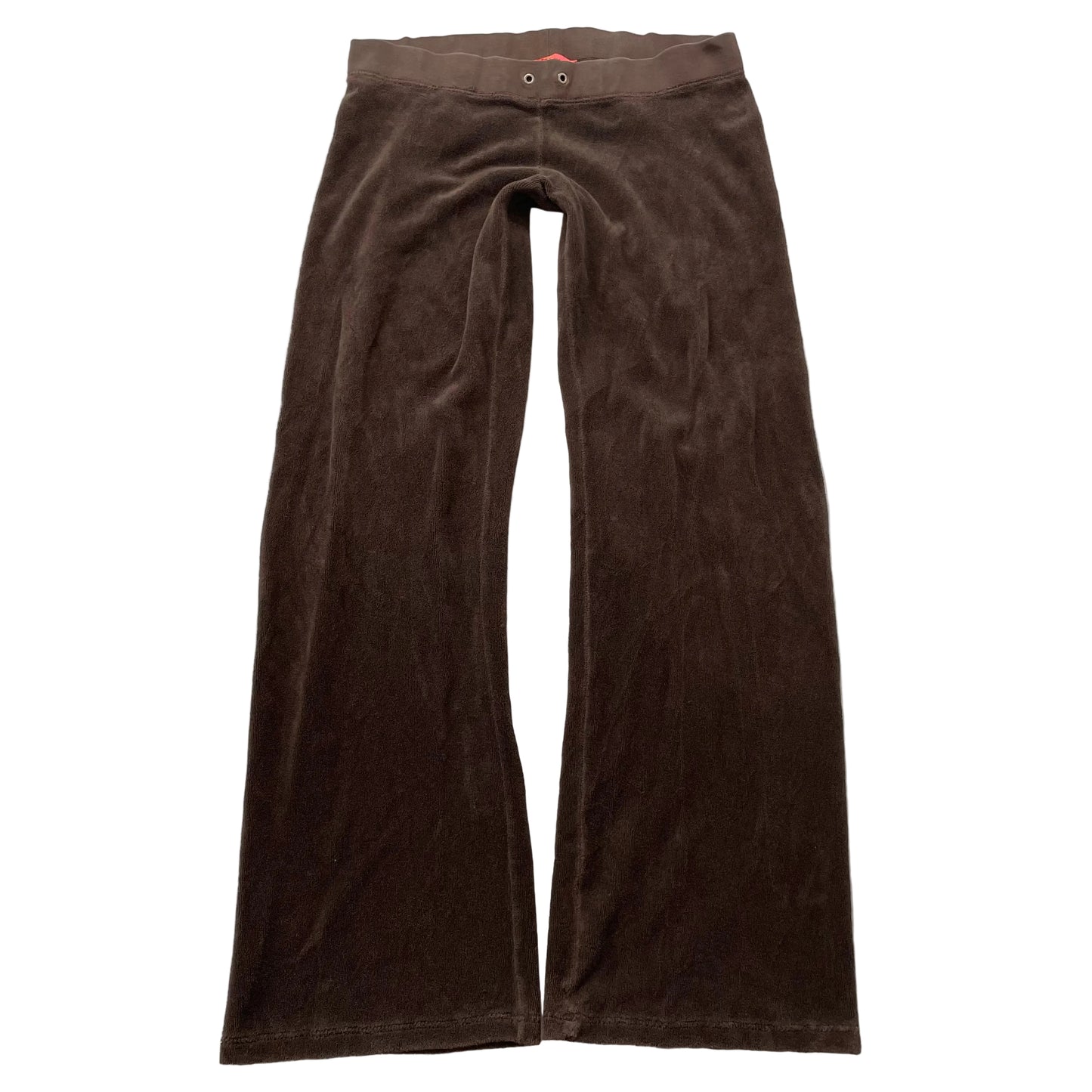 2003 Vintage Juicy Couture Women's Brown Terrycloth Flared Track Pant Y2K Size P