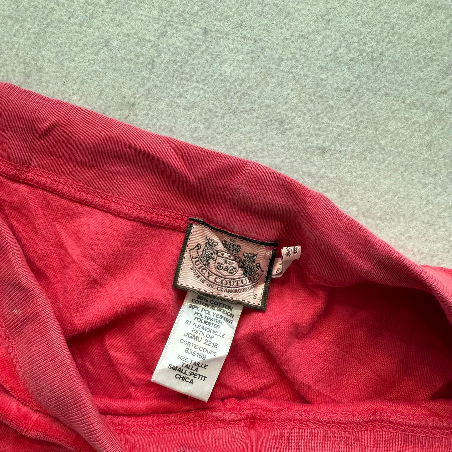 Vintage Juicy Couture Women's Red Velour Flared Track Pants Loungewear Size S