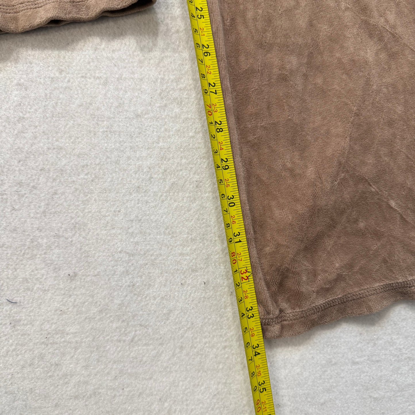 Vintage Juicy Couture Women's Taupe Velour Flared Track Pants Loungewear Size L