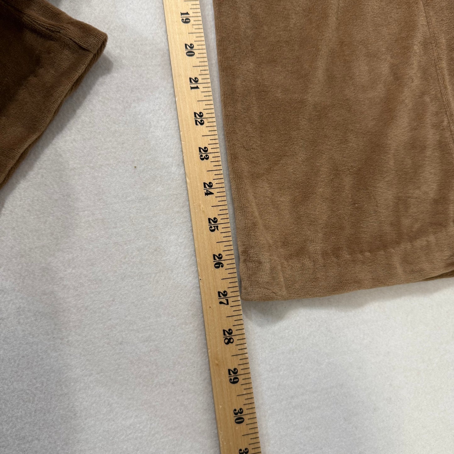 Vintage Juicy Couture Brown low rise flare pants with back snap pockets size L