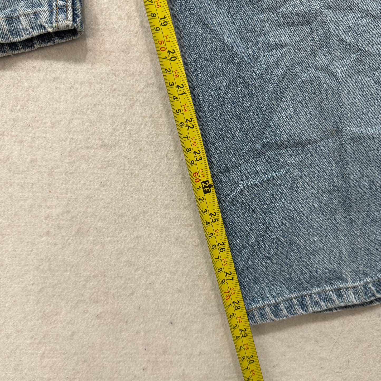 Levi's Strauss & Co. 569 Men's Faded Blue Denim Loose Straight Leg Jeans Size 38